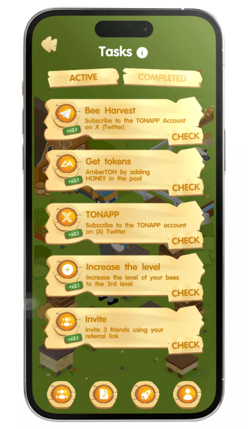 Скриншот игры Beeharvest Telegram 1