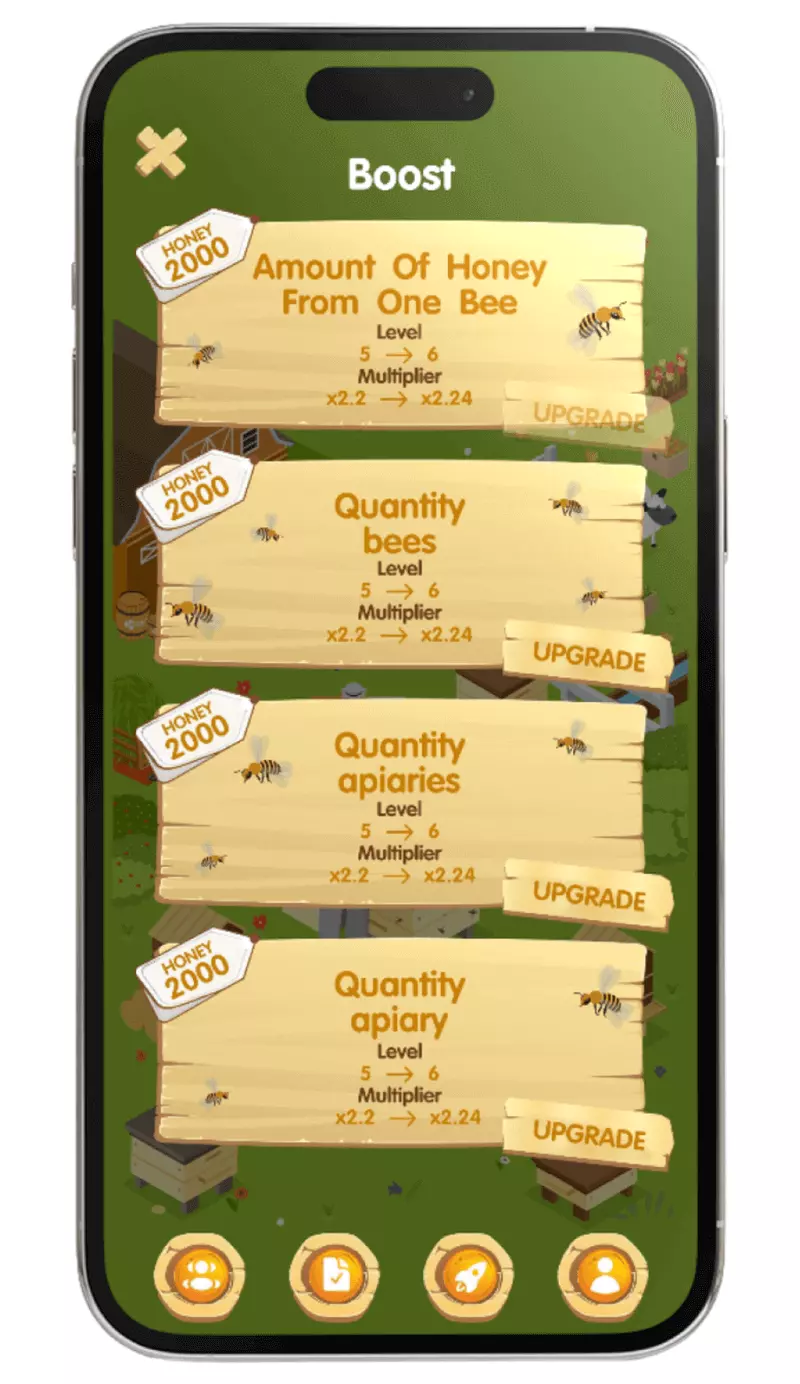 Screenshot Beeharvest Telegram Game 2