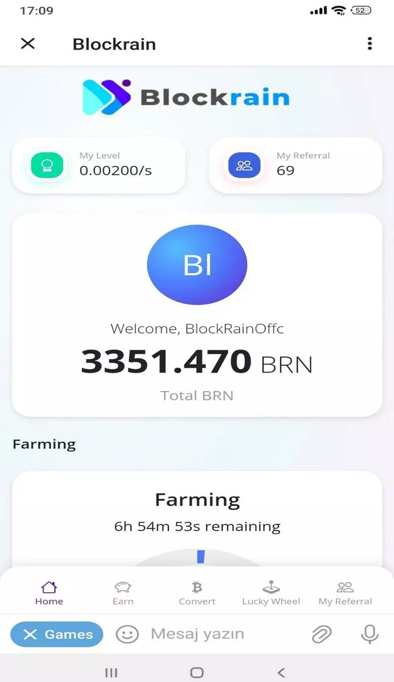 Скриншот Blockrain Telegram Game 3