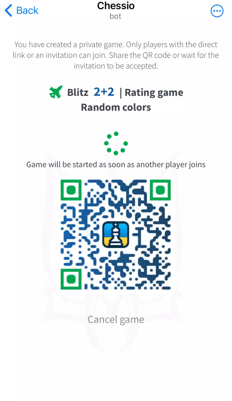 Screenshot Chessio Telegram Game 3