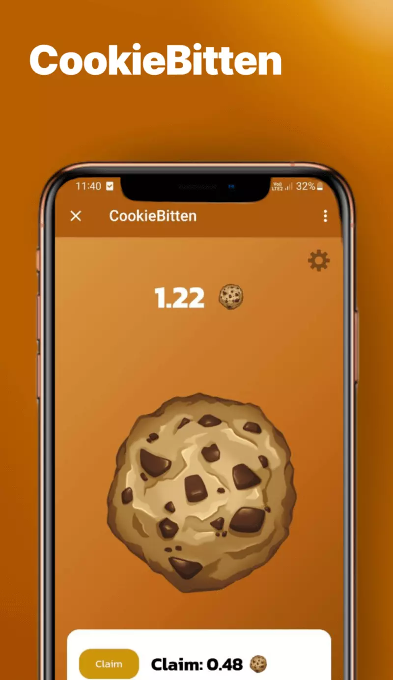 Скриншот игры Cookiebitten Telegram 1