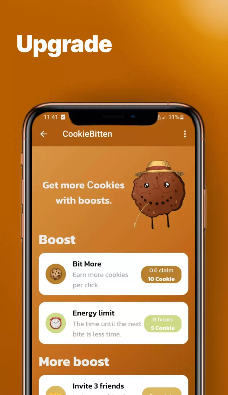 Скриншот игры Cookiebitten Telegram 2