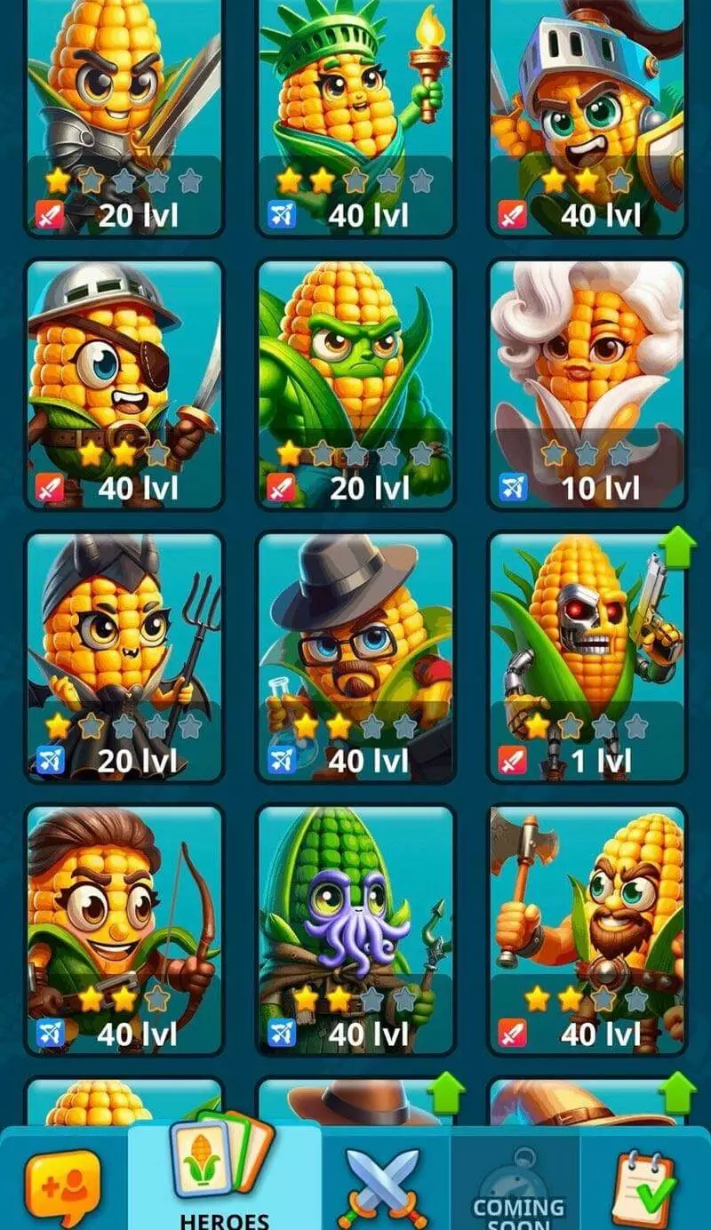 Скриншот игры «Corn Battles Telegram» 1