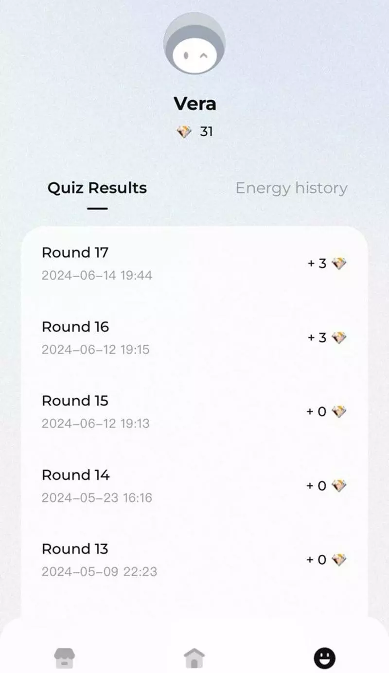 Скриншот игры Telegram Eva Quiz 3