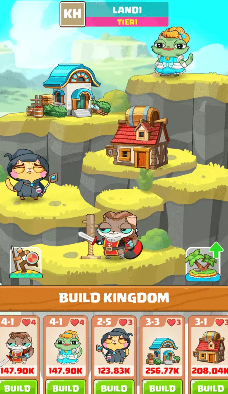 Скриншот игры Meow Kingdom Telegram 1