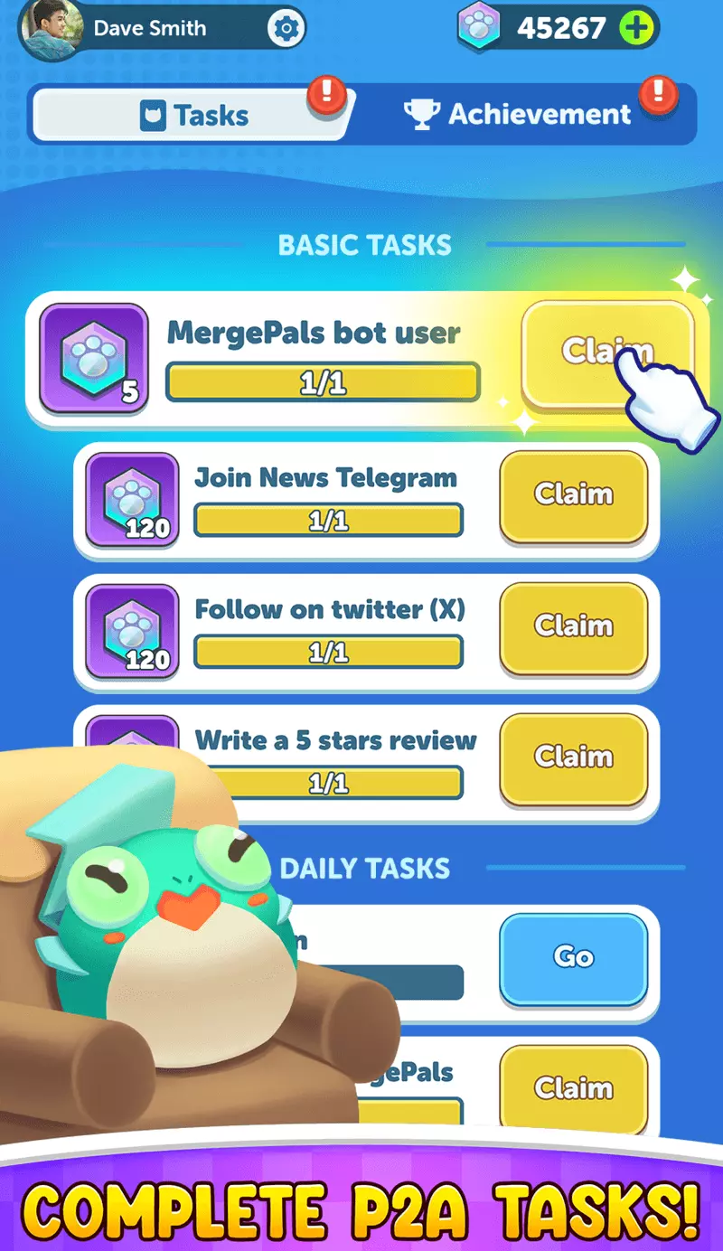 Screenshot Merge Pals Telegram Game 2