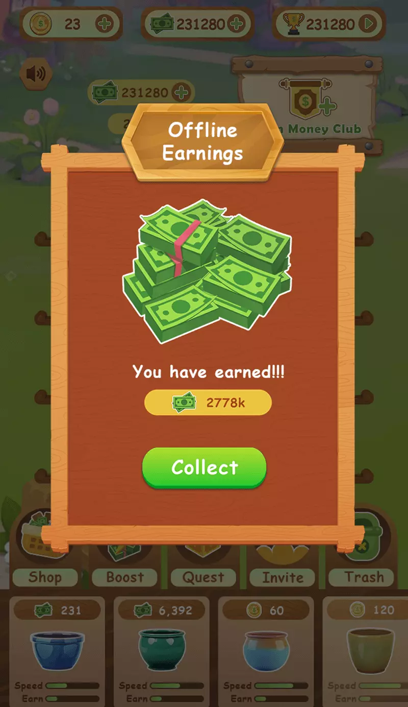 Скриншот Money Garden Ai Telegram Game 2