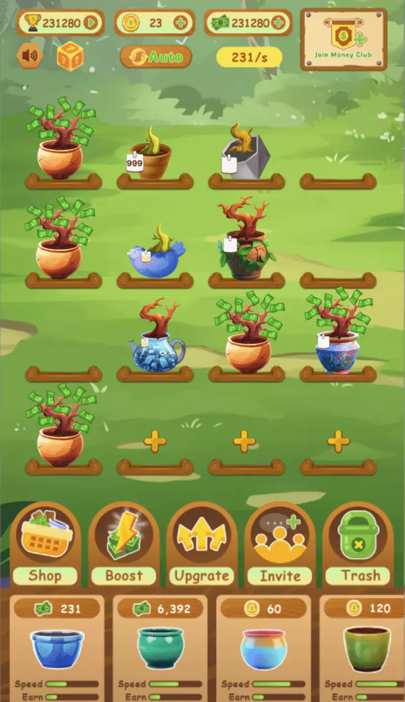 Скриншот Money Garden Ai Telegram Game 3