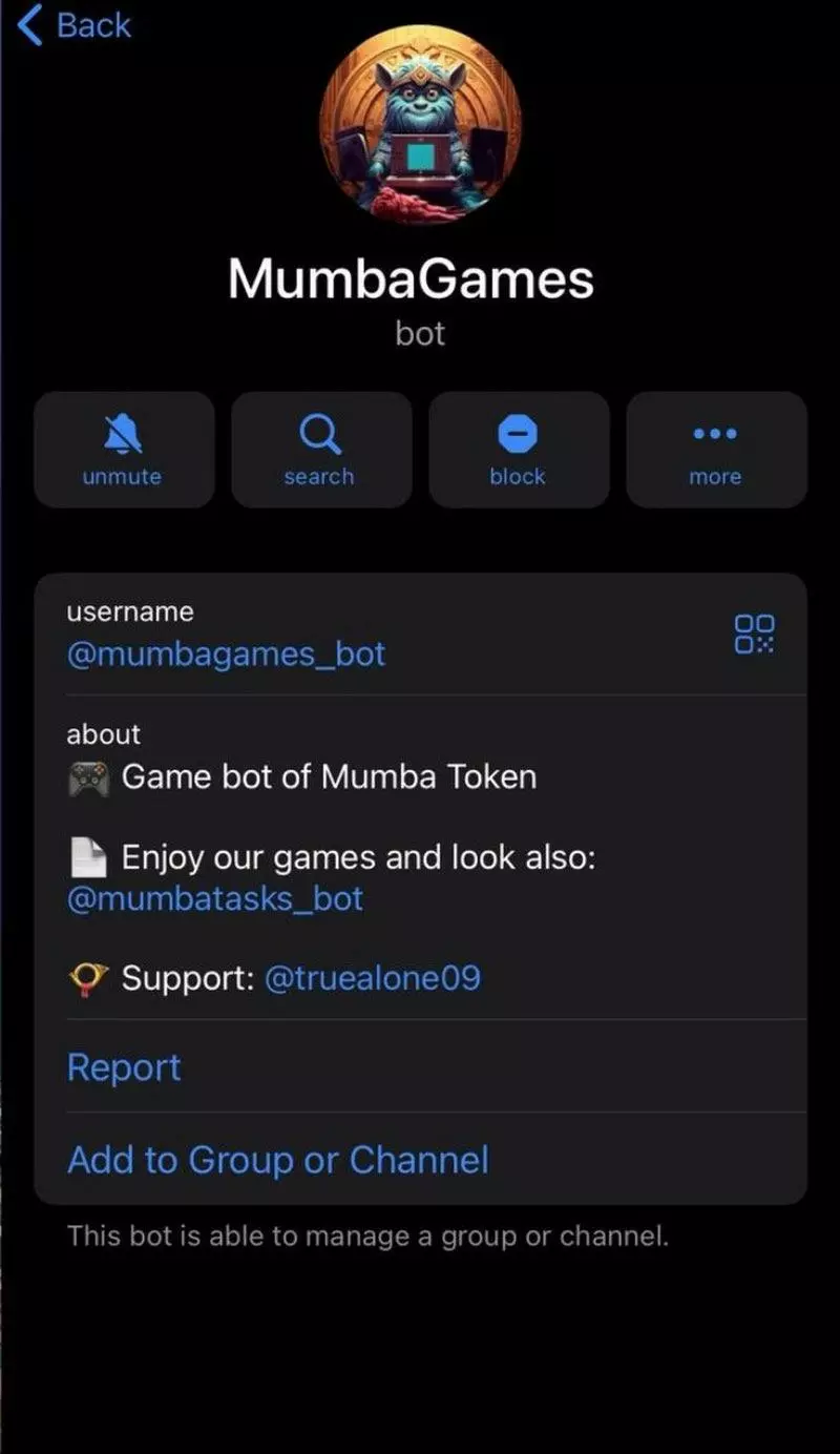 Screenshot Mumba Games Telegram Game 2