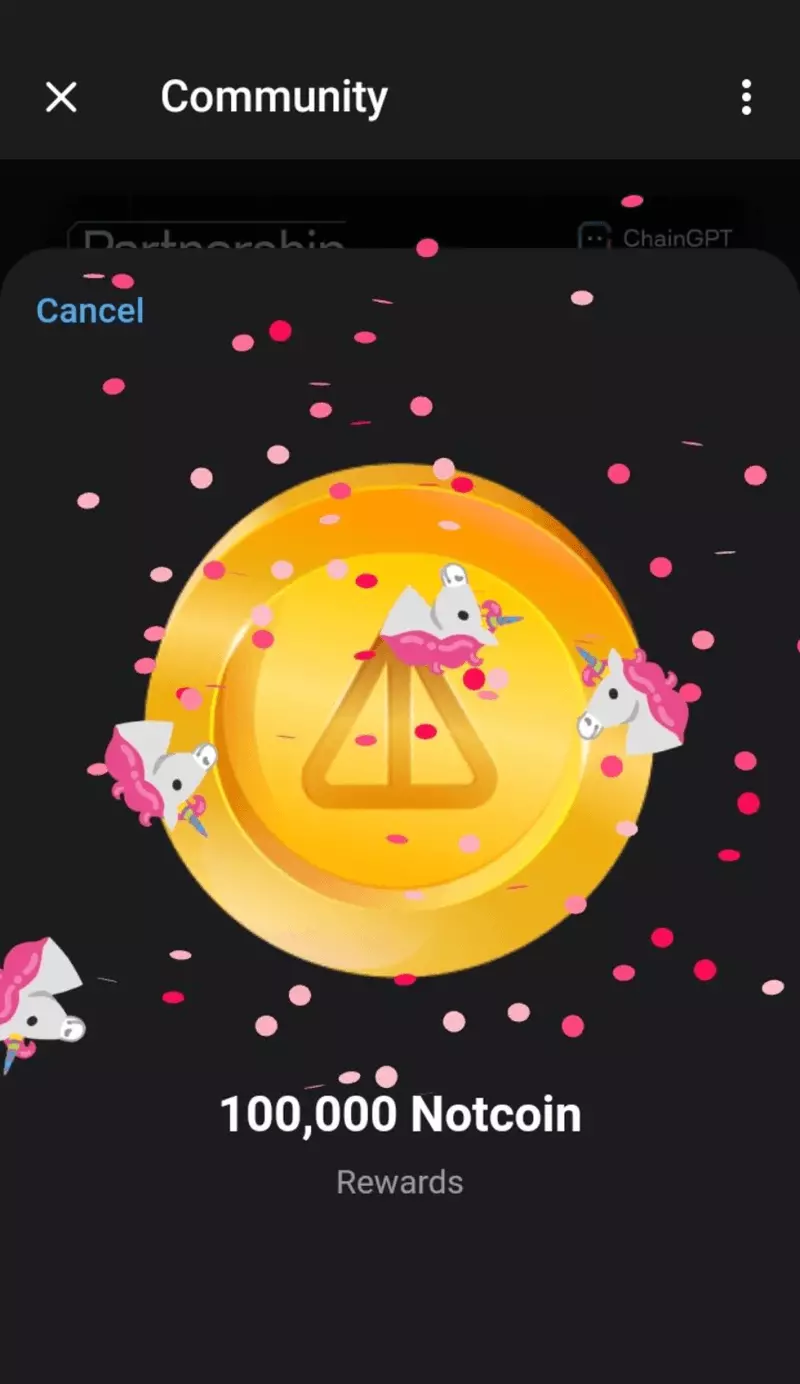 Screenshot Notcoin Telegram Game 1