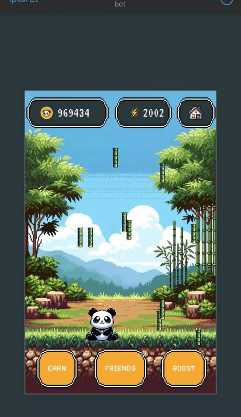 Скриншот Pandastic Telegram Game 1