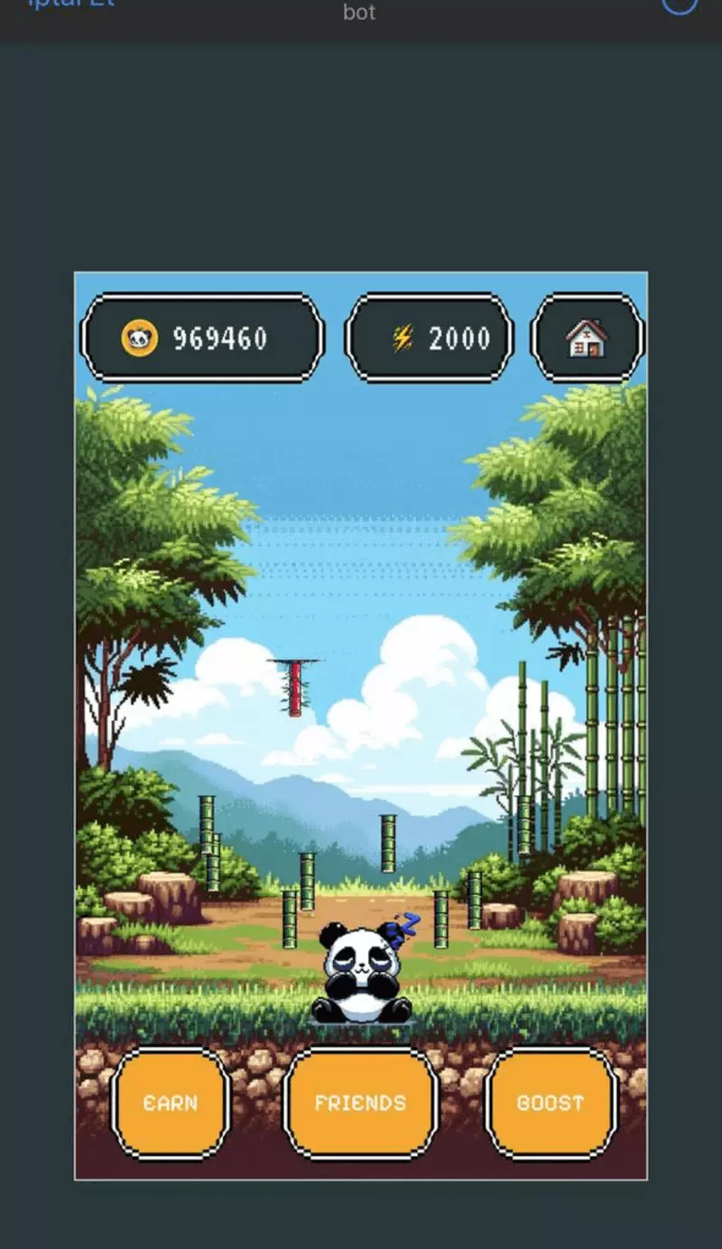 Скриншот Pandastic Telegram Game 2