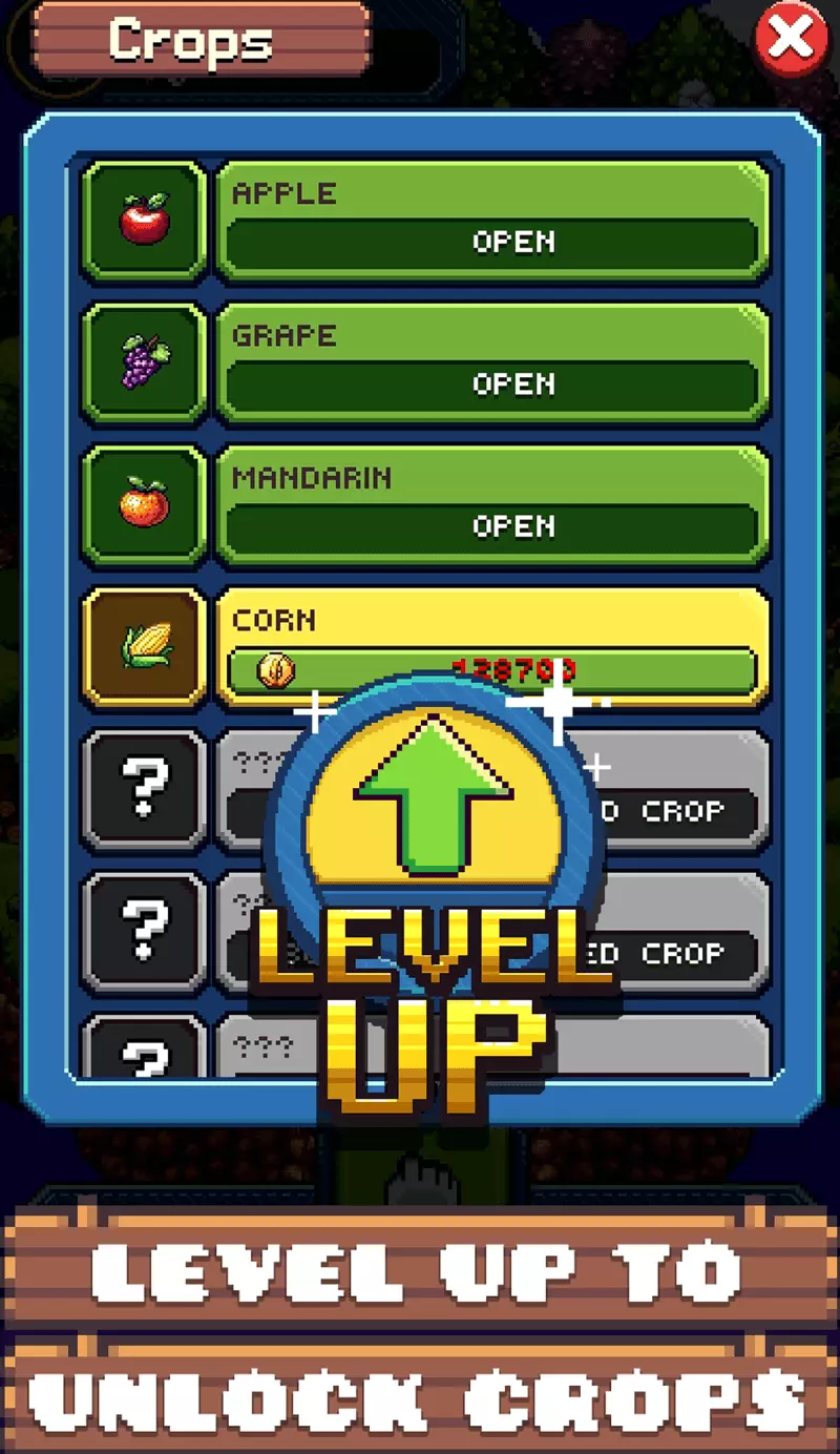 Скриншот игры Pixel X Farm Telegram 2