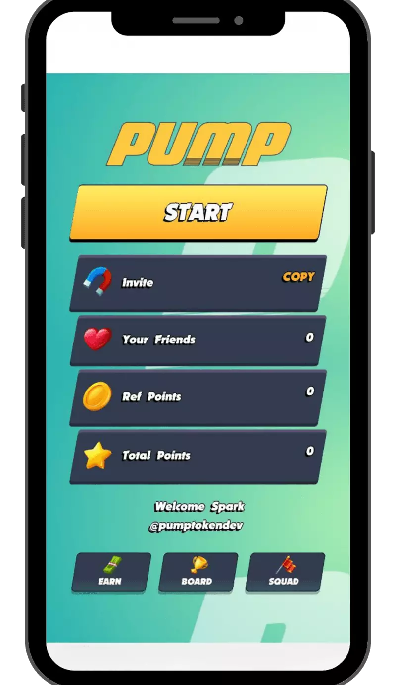 Скриншот игры Pump Game Telegram Game 0