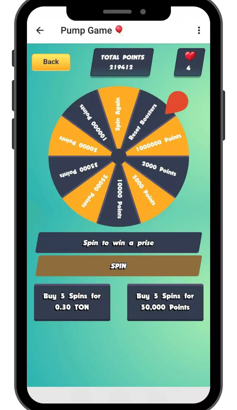 Screenshot Pump Game Telegram Game 3