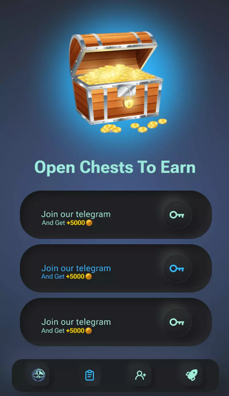 Скриншот приложения Racoin Telegram Game 1