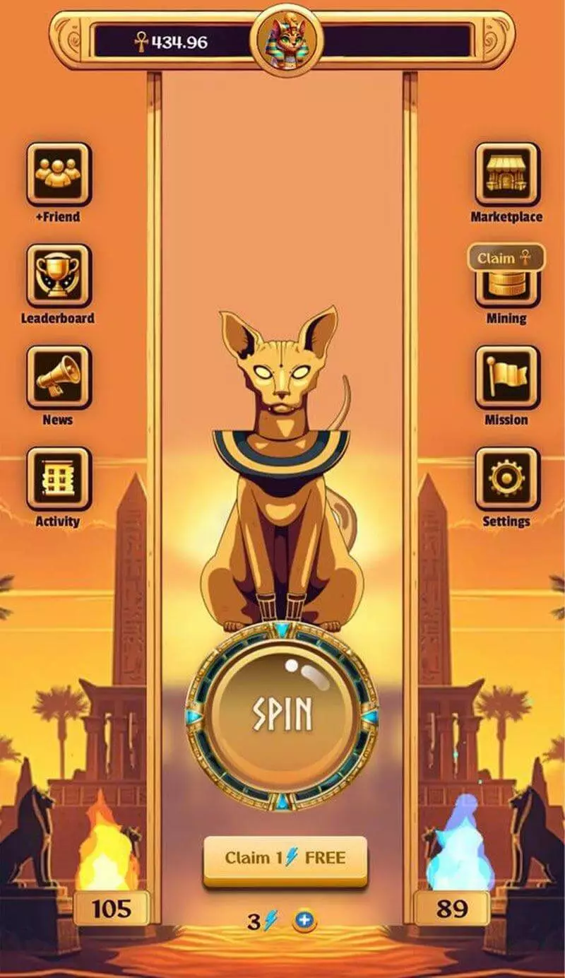 Скриншот игры Telegram Sphynx 2