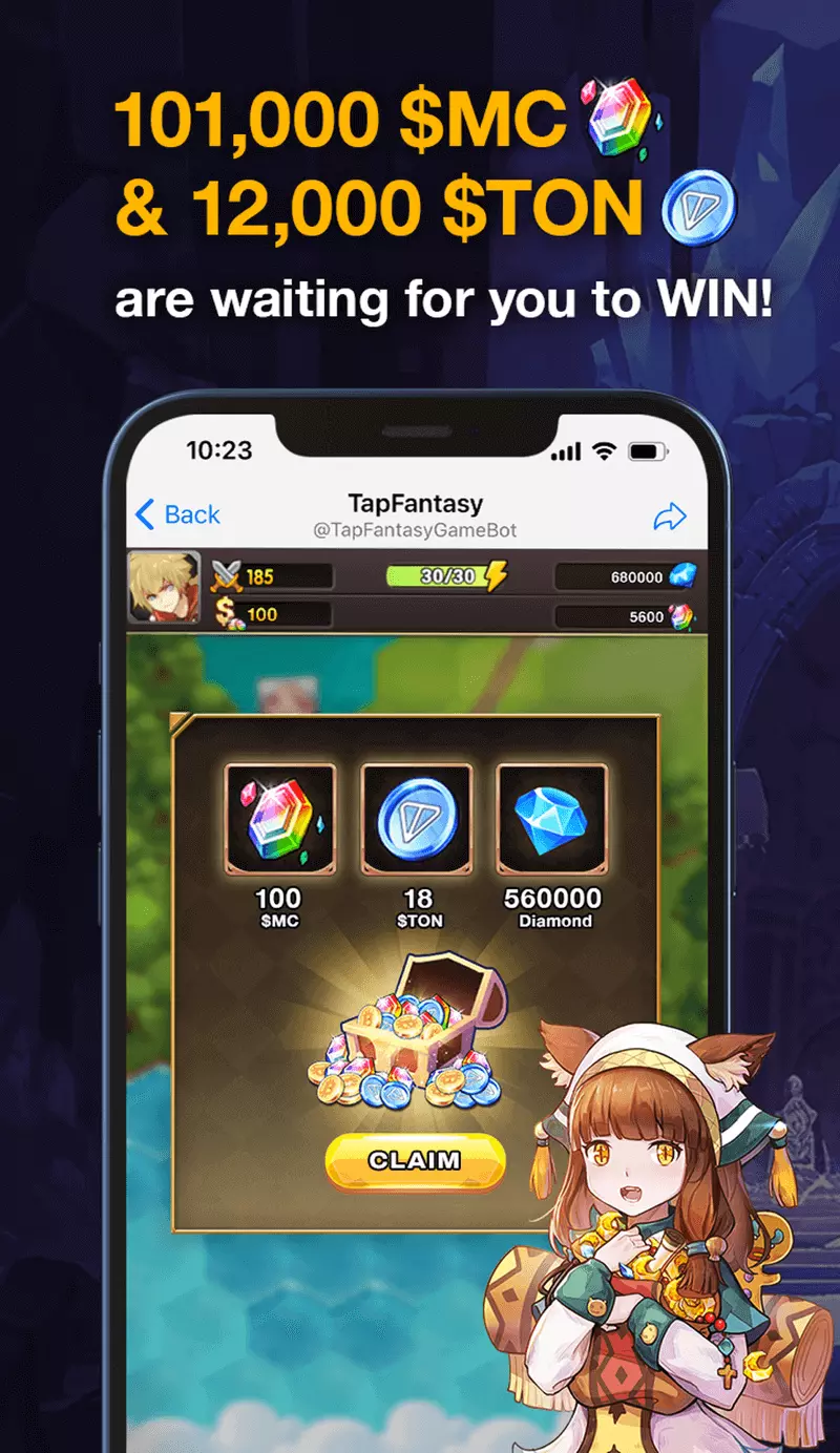 Screenshot Tap Fantasy Telegram Game 2