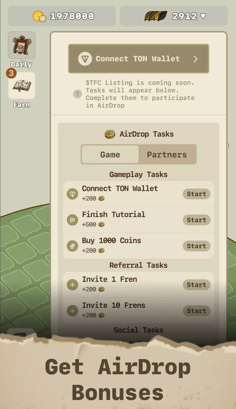 Screenshot Tea Farm Telegram Game 2