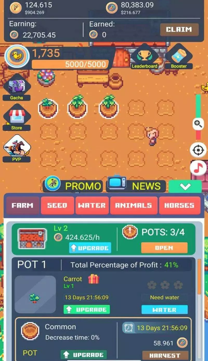 Screenshot Tfarm Telegram Game 0