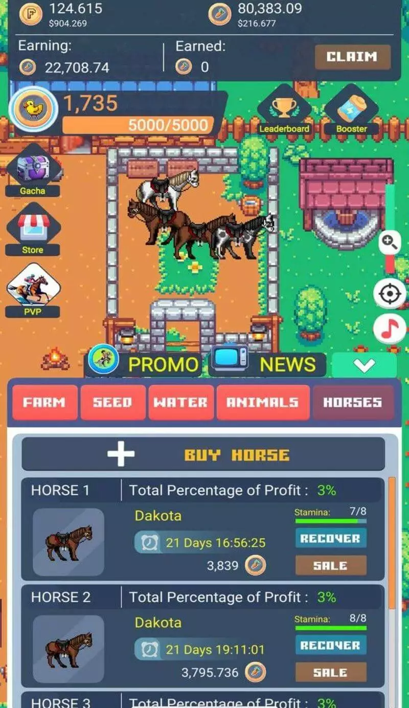 Screenshot Tfarm Telegram Game 2