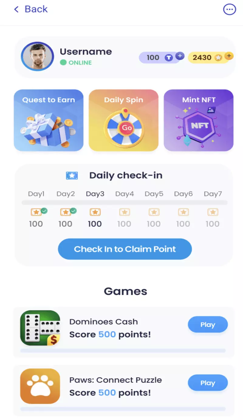 Скриншот Tg Games Telegram Игра 1