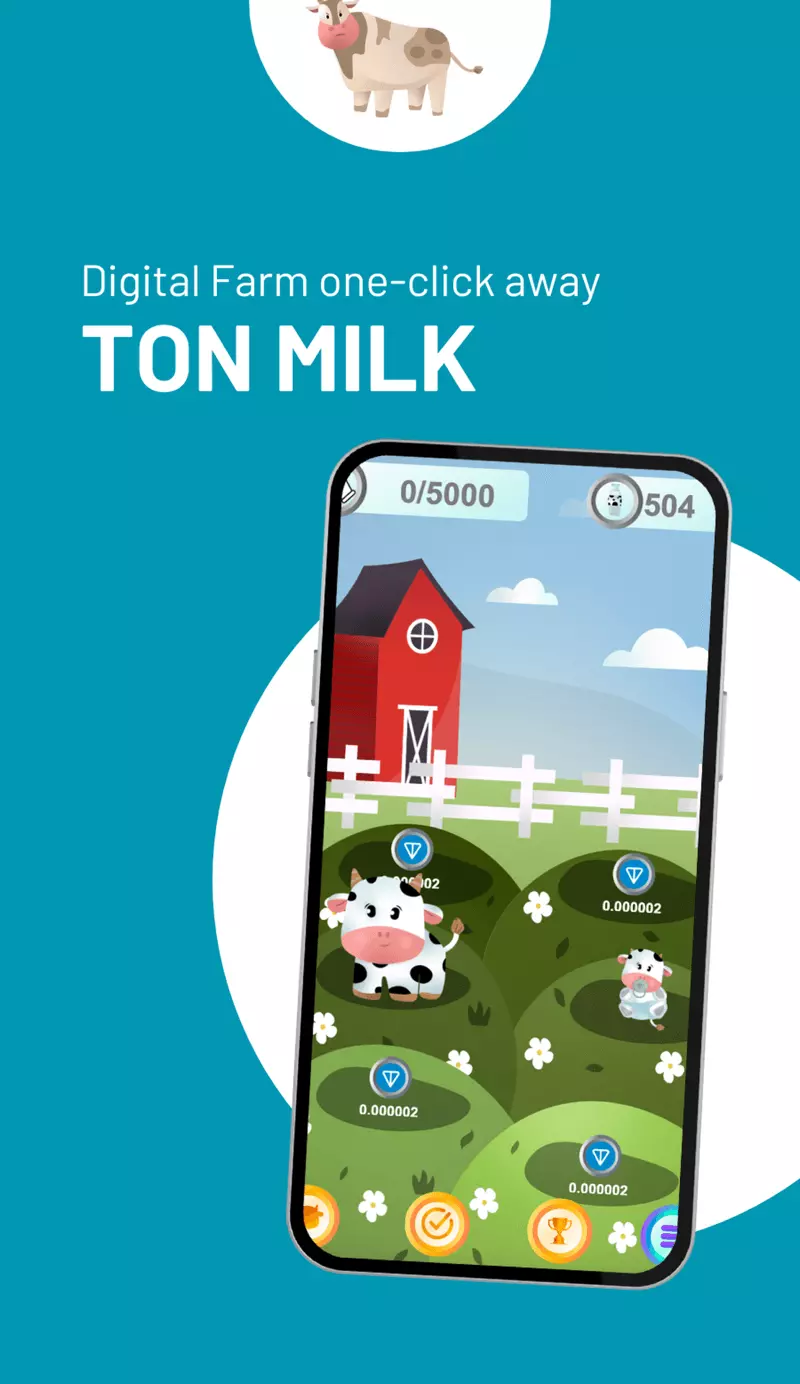 Скриншот игры Ton Milk Telegram 0