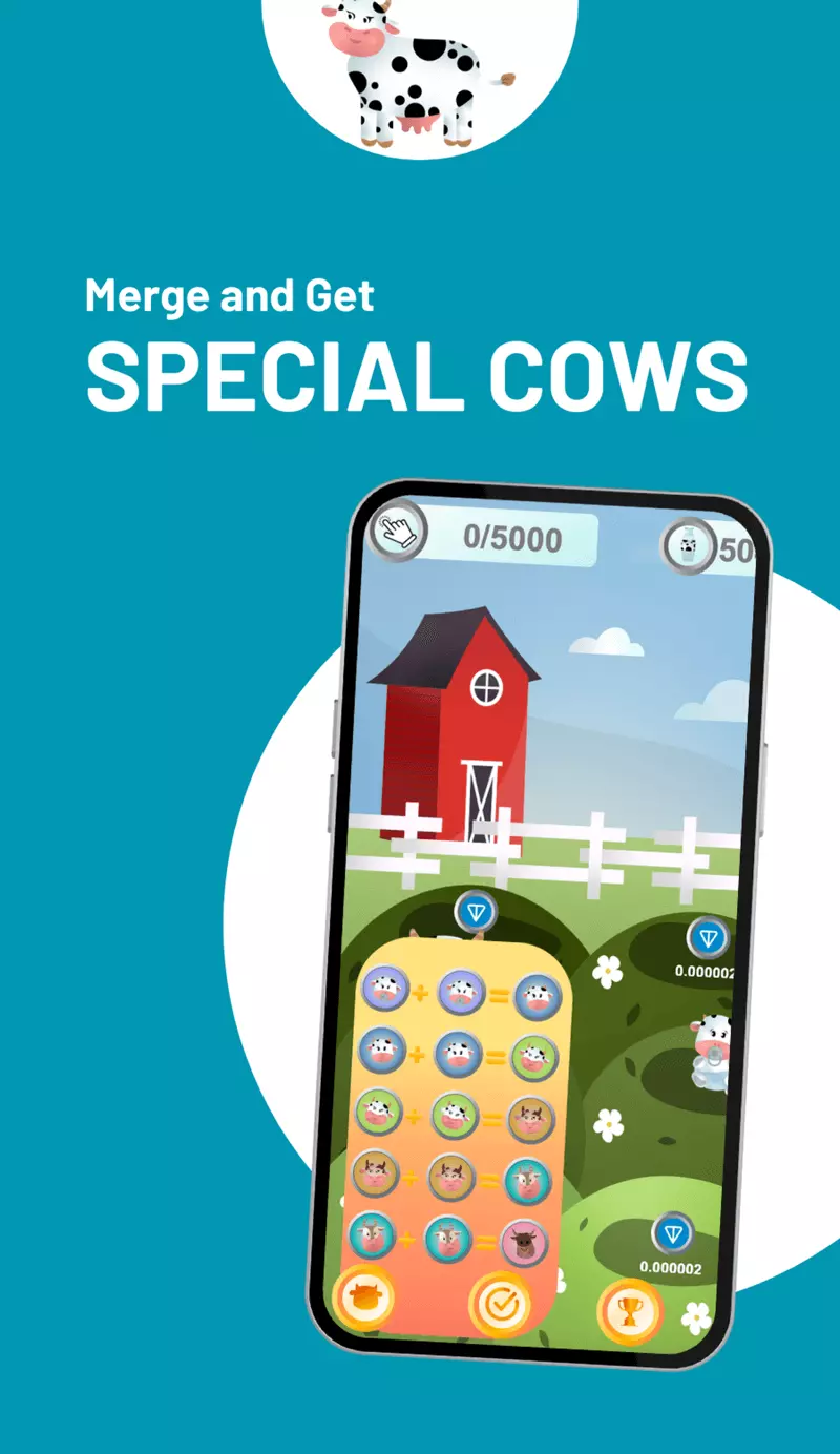 Скриншот игры Ton Milk Telegram 2