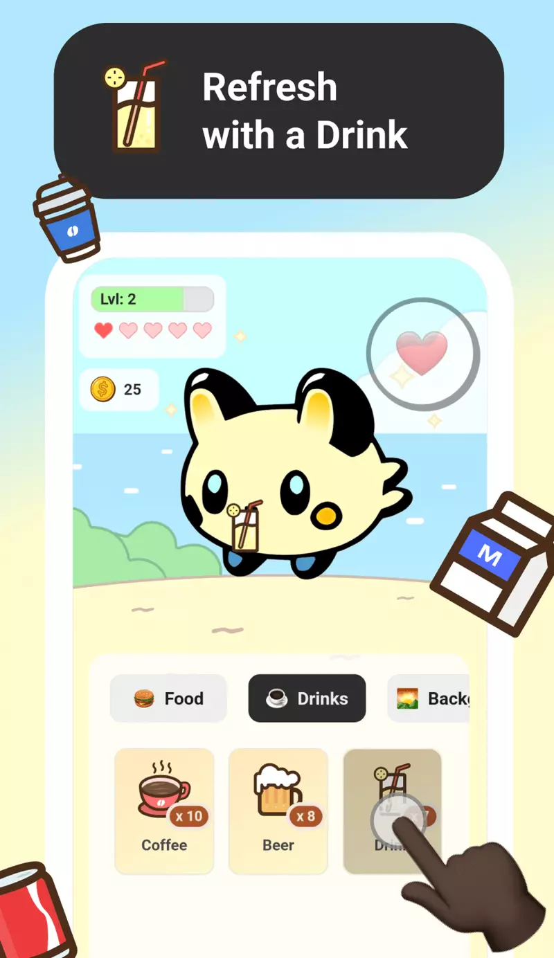 Скриншот игры Tonagotchi Telegram 2