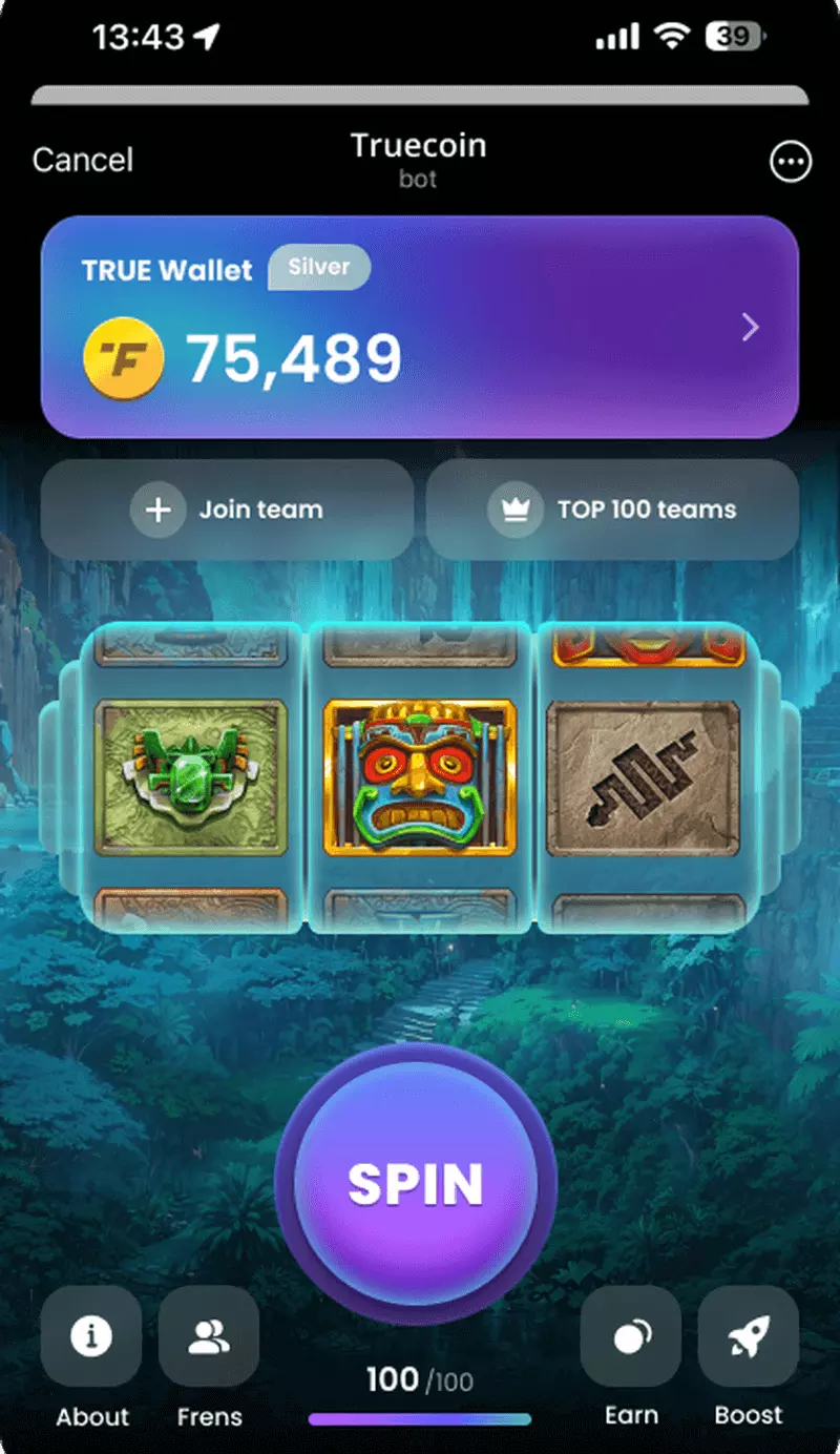 Screenshot Truecoin Telegram Game 3